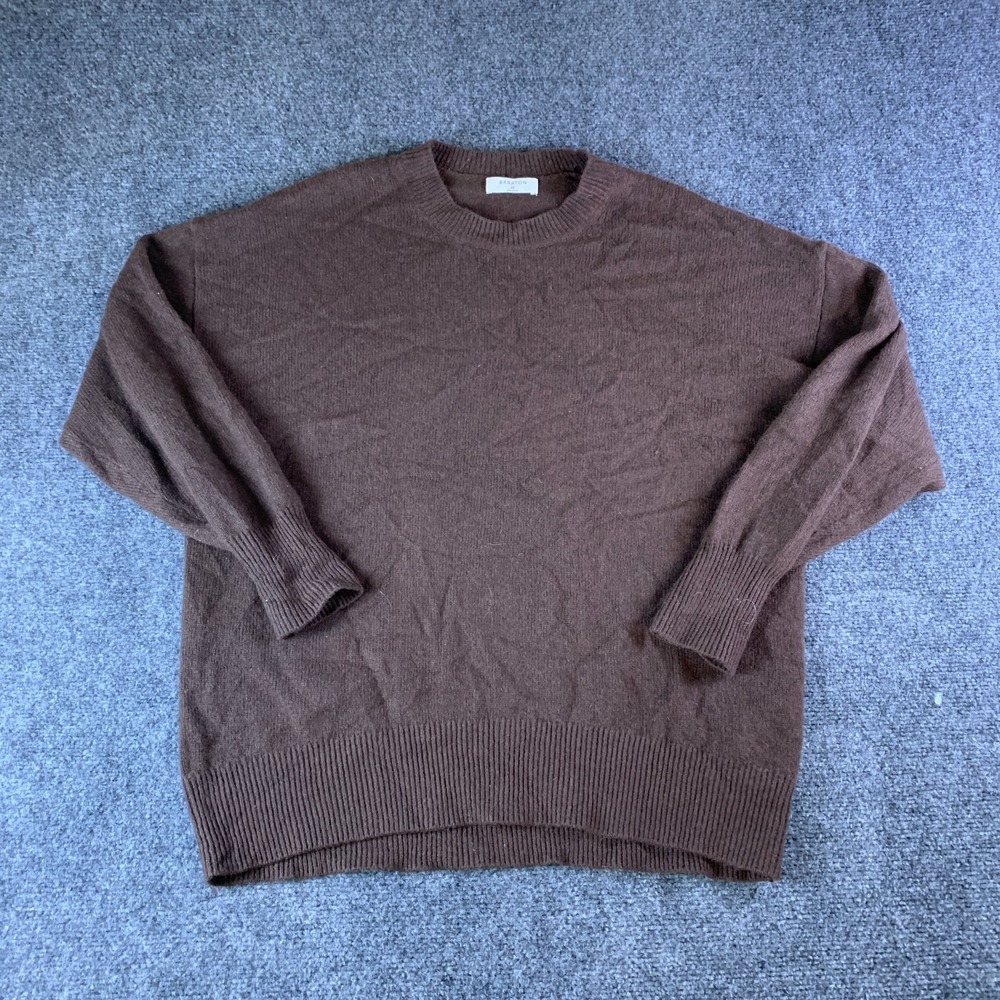Aritzia Babaton Luxe Cashmere Toba Sweater Womens XS Coffee Bean Knit Pullover